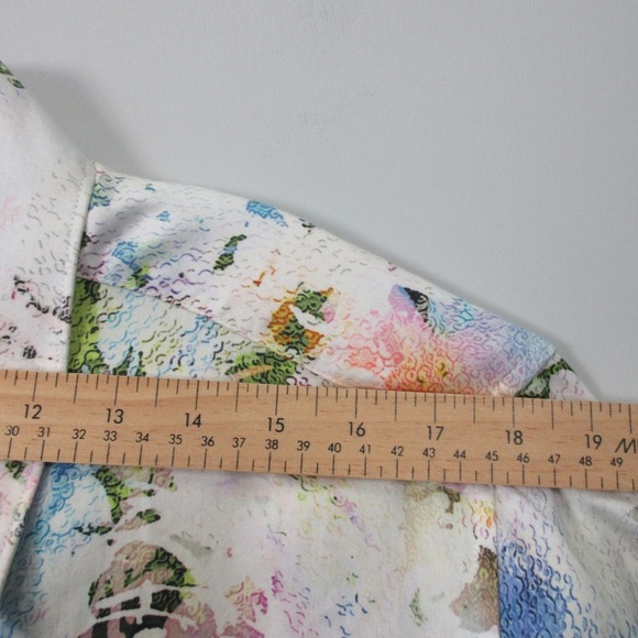 Robert Graham Mack Daddy Classic Fit Button Down Shirt Men L Watercolor 284 - Picture 13 of 16